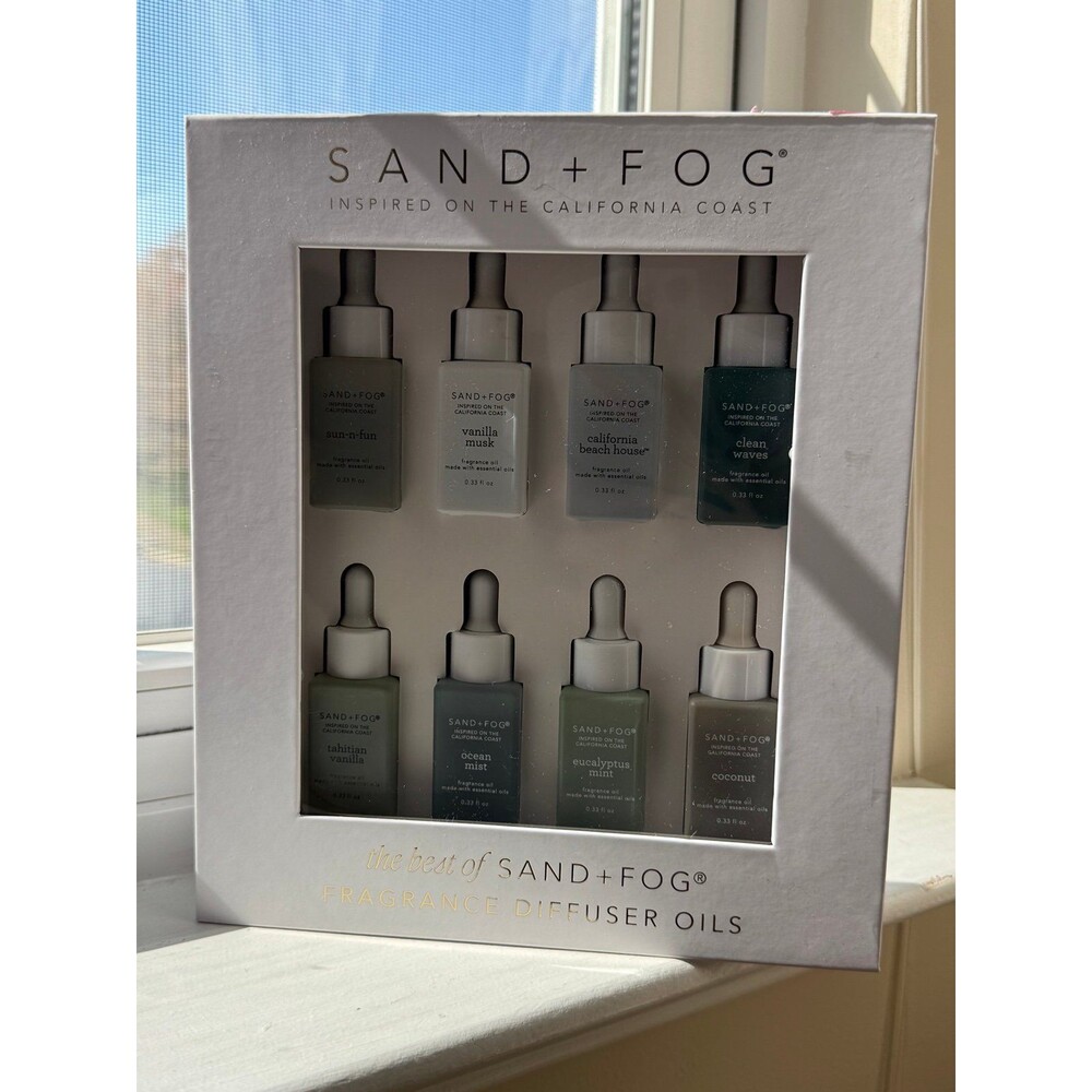 Sand and Fog large gift set of diffuser oils 8 x 10 ml.
